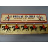 Boxed Britains Regiments of All Nations 400 The Life Guards (Winter Cloaks: Mounted) complete with