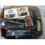 A collection of boxed diecast models including Corgi Eddie Stobart etc
