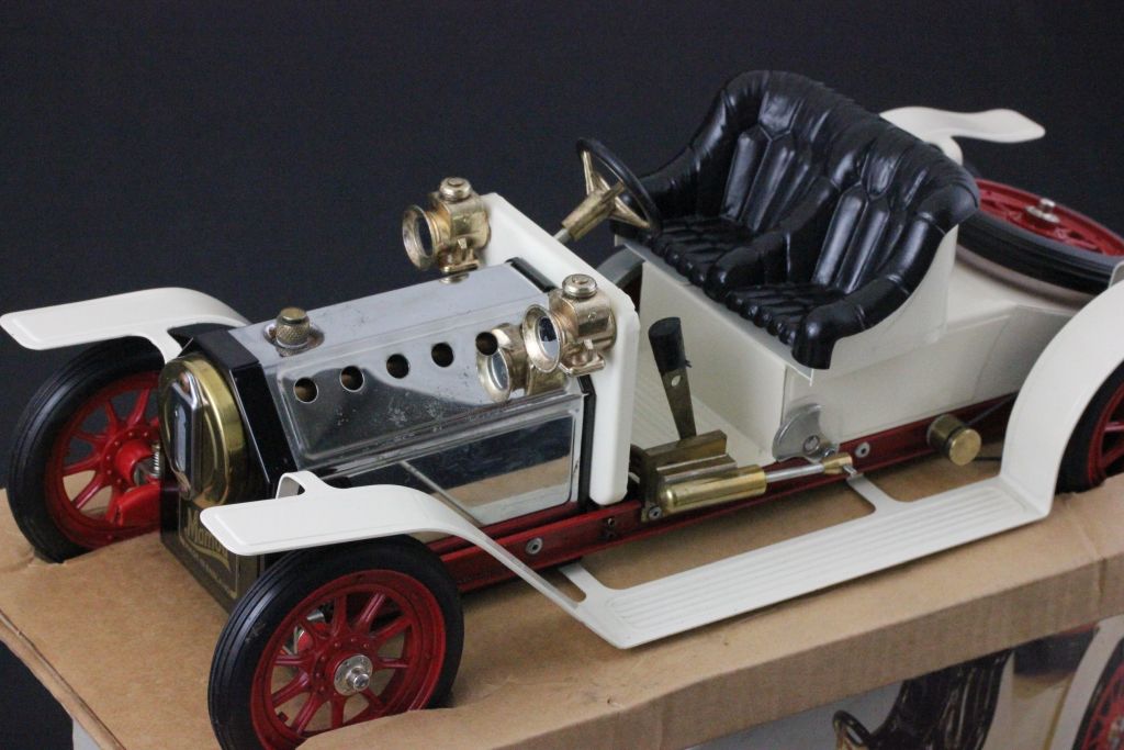 Boxed Mamod Roadster in cream, vg condition - Image 4 of 4