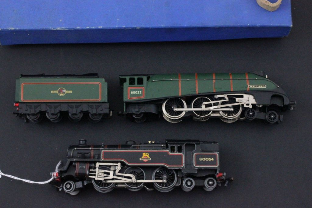 Boxed Hornby Dublo No 3211 Mallard Locomotive & Tender ER 3 rail (excellent condition) plus BR 80054