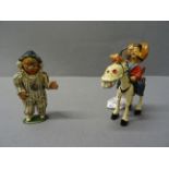 Three original Sacul diecast model figures to include Andy Pandy and Hank & Silver King, gd play