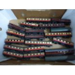 Collection of TTR Trix Twin Railway coaches and carriages, some with damage(approximately 18 on