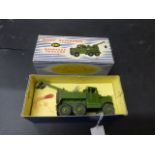 Boxed Dinky 661 Recovery Tractor military vehicle, with hook, play wear, paint mark to inner box and