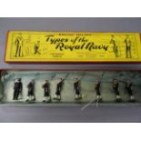 Boxed Britains Types of the Royal Navy 2080 Royal Navy with Officer complete with eight figures,