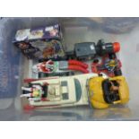 Collection of Kenner the Real Ghostbusters vehicles and figures to include boxed Ecto 3, Ecto 1,