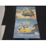 Two boxed Corgi Aviation Archive diecast Military Air Power Ltd Edition helicopters 1:72 scale to