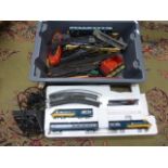 Collection of OO gauge model railway to include Hornby Intercity 125 engine and coach set