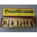 Boxed Britains Drums and Bugles of the Line 30 Drums & Bugles with eight figures, excellent with