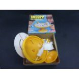Boxed Mattel Monogram Snoopy Ice Hockey with Woodstock and his birdbath with instructions