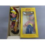 Two boxed Pelham Puppets to include JC2 Boy and Pinocchio