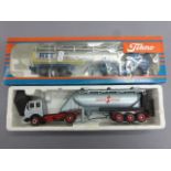 Boxed Conrad Spitzer Silo Fahrzeuge tanker and a boxed Tekno RTT 4023 Tanker, both diecast