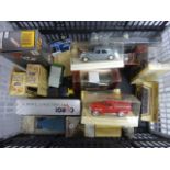 Group of 17 boxed & cased diecast vehicles to include Solido and Matchbox pus loose