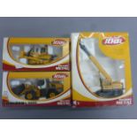 Three boxed 1:50 Joal Die-Cast Metal construction vehicles to include 236 Akerman EW200, 220