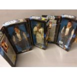 Three boxed Kenner Star Wars Collector Series figures to include Han Solo x 2 and Tusken Raider