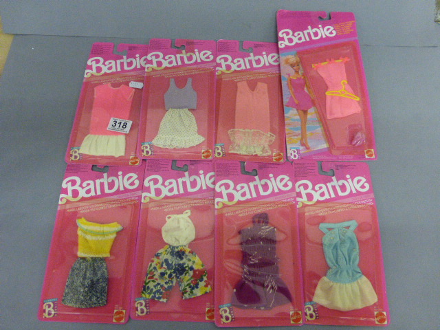 Eight carded Mattel Barbie Fashion Finds, all sealed, to include 9971, 9974, 9964, 9963, 9967, 9962,