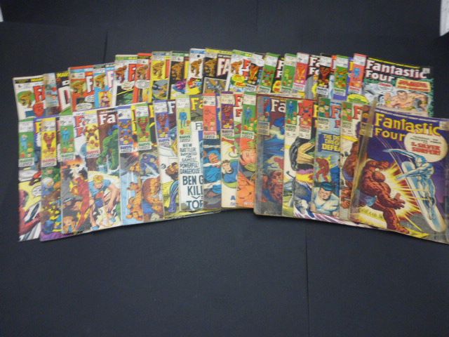 Comics - Collection of 34 Marvel Fantastic Four to include nos 55,58, 60, 63, 64, 65, 85, 88, 90,