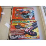 Boxed Micro Scalextric World Championship Ferrari F1 v Benetton F1 complete with both cars plus a