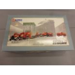 Boxed Corgi 1:50 ltd edn Heavy Haulage 31009 Wynns Diamond T Ballast (x2) 24 Wheel Girder Trailer