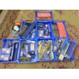Large group of Hornby Dublo accessories to include many empty boxes, track etc plus Hornby O gauge