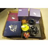 Collection of Seven Boxed and Five Unboxed Paperweights