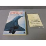 Vintage Concorde 1st Flight ticket plus related book etc