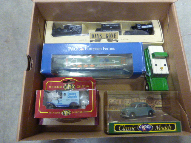 A small collection of toy cars including Days Gone, Corgi and others