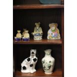 A Royal Worcester money box, along with Mason's vase, Staffordshire style figure and other items