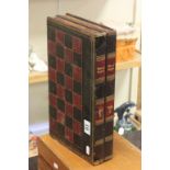 Vintage Chess / Backgammon Folding Games Board Box in the form of a Book together with boxwood and