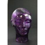 Purple Glass Head