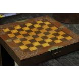 Vintage Chinese wooden chess set