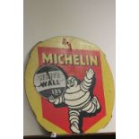 Michelin Vintage Cardboard Advertising Sign