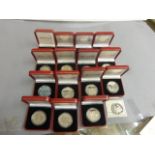 15 x Pobjoy Mint proof coins to include; Gibraltar, Sierra Leone, Liberia