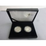 Royal Mint Henry VIII & Mary Rose silver proof 2 coin set with COA