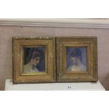 Two framed & glazed prints of ladies