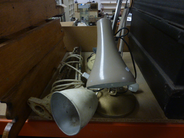 Three vintage angle poise lamps