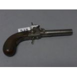 19th Century percussion pistol, Yeardley & Co Sheffield