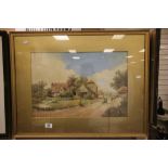 Framed watercolour - Albert Bowers