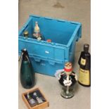 Box of mixed alcohol & soda syphons to include a bottle of Laithwaite Champagne