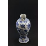 Chinese blue & white baluster vase with four character mark to the base