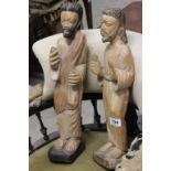 Two Carved Wooden Figures