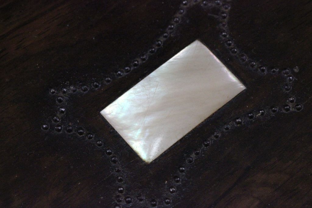19th century Rosewood, Mother of Pearl and Cut Steel decorated Box - Image 2 of 3