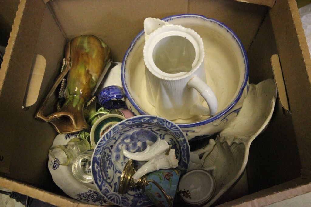 Four boxes of mixed ceramics and glass - Image 2 of 5