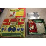 Boxed Meccano 4 set plus Bayko Building items