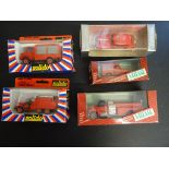 Nine Boxed Diecast Fire Engine related vehicles to include; Solido 2123, 2125, 4403, 4038, 4075,