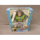 Boxed Thin Way Toy Story Buzz Lightyear Ultimate Talking Action Figure, figure excellent, box with