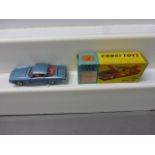 Boxed Corgi 241 Ghia L64 in metallic blue with red interior, vg with gd box