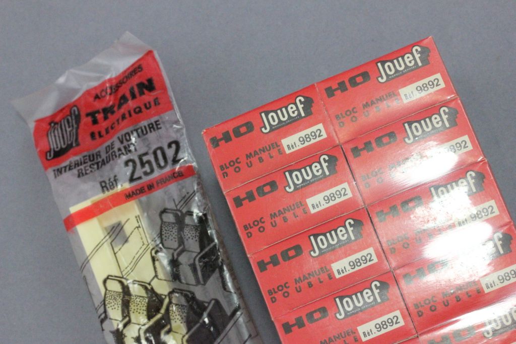Collection of HO scale Jouef model railway track and accessories all sealed from ex shop stock to