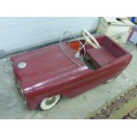 Original Triang pedal car, repainted