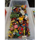 Good collection of vintage play worn diecast vehicles to include Corgi, Dinky etc featuring Corgi