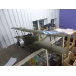 Large r/c bi-plane with pilot with 148cm wingspan and 128cm in length